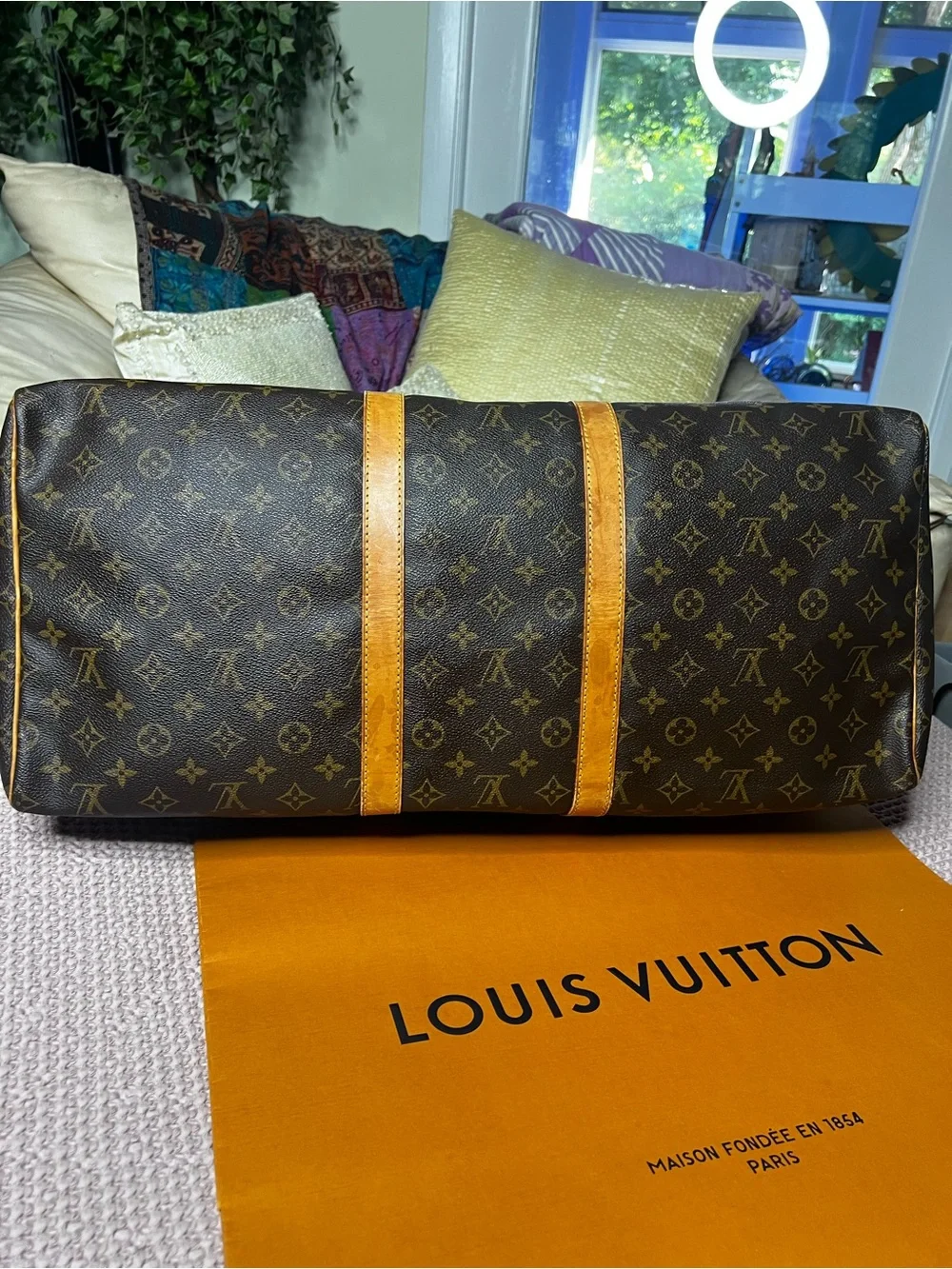 Louis Vuitton Vintage Keepall 55 Duffle Travel Bag